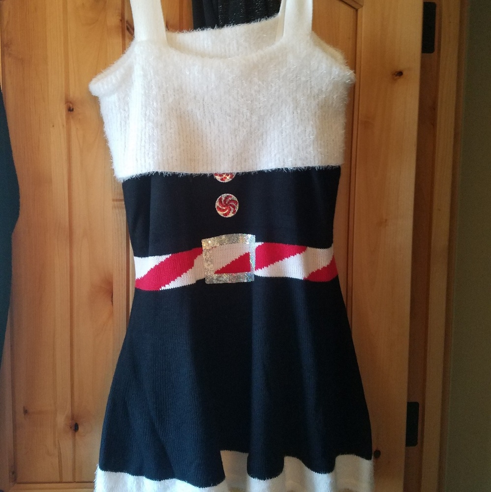 Black and white Christmas dress